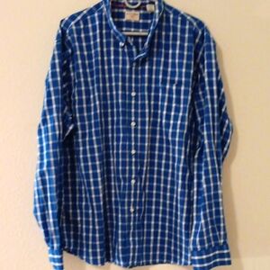 Blue Checkered Dockers Men's Shirt